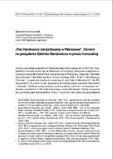"Pan Haratowicz zamordowany w Warszawie&rdquo;. Zamach na prezydenta Gabriela Narutowicza w prasie francuskiej