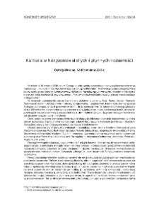 Kultura w horyzoncie stałych i płynnych tożsamości