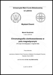 Chromatografia cienkowarstwowa w polu magnetycznym