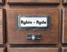 RYBIN-RYDE Katalog alfabetyczny