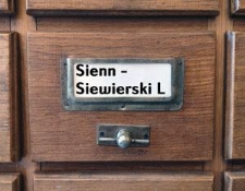 SIENN-SIEWIERSKI L. Katalog alfabetyczny