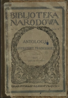Antologia literatury francuskiej