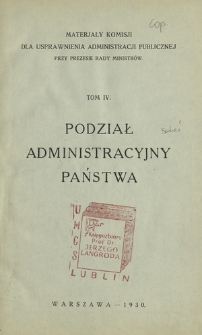 Podział administracyjny państwa