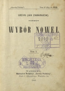 Wyb&oacute;r nowel. T. 1