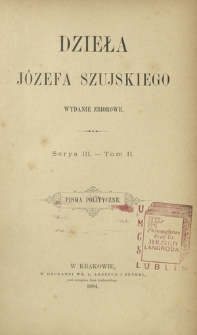 Pisma polityczne. T. 2