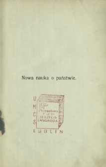 Nowa nauka o państwie