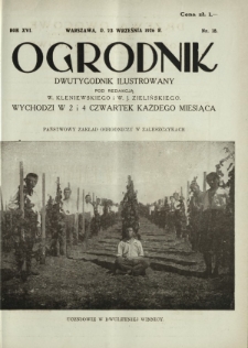 Ogrodnik : dwutygodnik ilustrowany. R. 16 (1926)