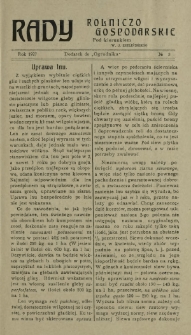Rady Rolniczo-Gospodarskie : dodatek do "Ogrodnika" / pod red. W. J. Zielińskiego. 1927, nr 3