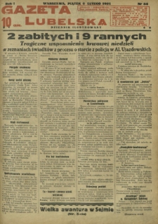 Gazeta Lubelska : dziennik ilustrowany. R. 1, nr 34 (6 lutego 1931)