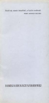 Komisja Edukacji Narodowej 1773-1973 : wystawa w Bibliotece Głównej UMCS w Lublinie, listopad 1973