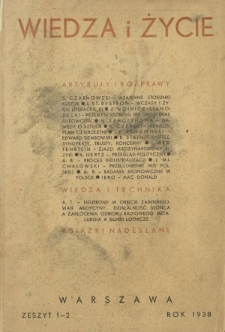 Wiedza i Życie : miesięcznik poświęcony sprawie kultury i oświaty R. 13, z. 1/2 (styczeń/luty 1938)