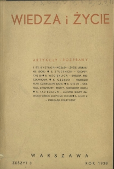 Wiedza i Życie : miesięcznik poświęcony sprawie kultury i oświaty R. 13, z. 3 (marzec 1938)