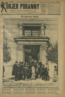 Kurjer Poranny : niedzielny dodatek ilustrowany do R. 50, No 259 (19 września 1926)