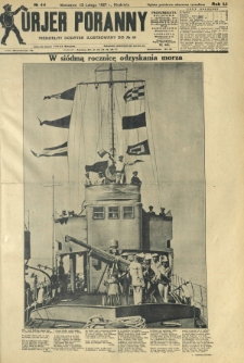 Kurjer Poranny : niedzielny dodatek ilustrowany do R. 51, No 44 (13 lutego 1927)