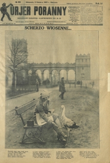 Kurjer Poranny : niedzielny dodatek ilustrowany do R. 51, No 93 (3 kwietnia 1927)