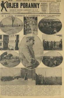 Kurjer Poranny : niedzielny dodatek ilustrowany do R. 51, No 217 (7 sierpnia 1927)